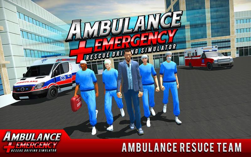 911 Ambulance City Rescue Game Schermafbeelding 3