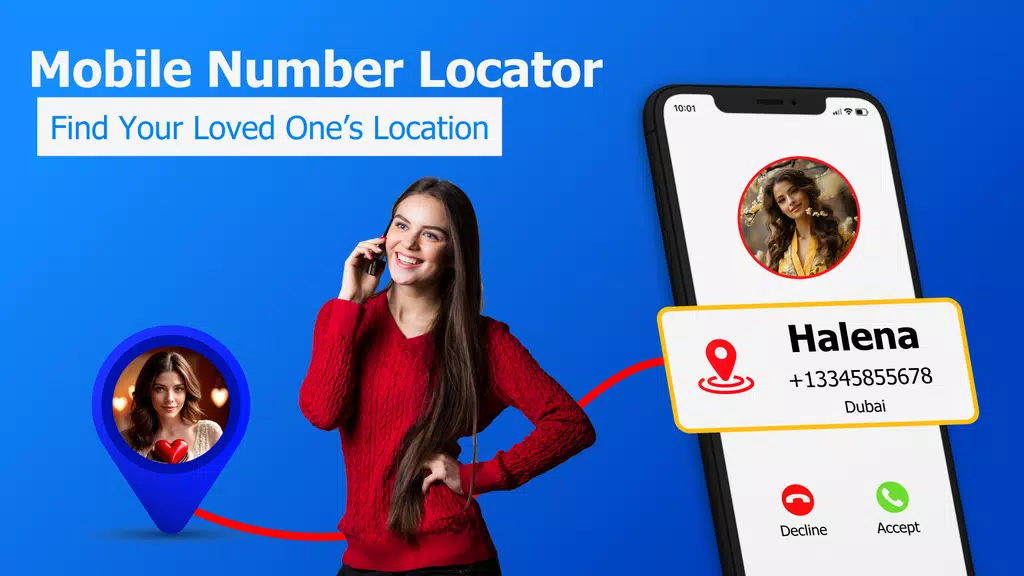 GPS Mobile Number locator App应用截图第0张