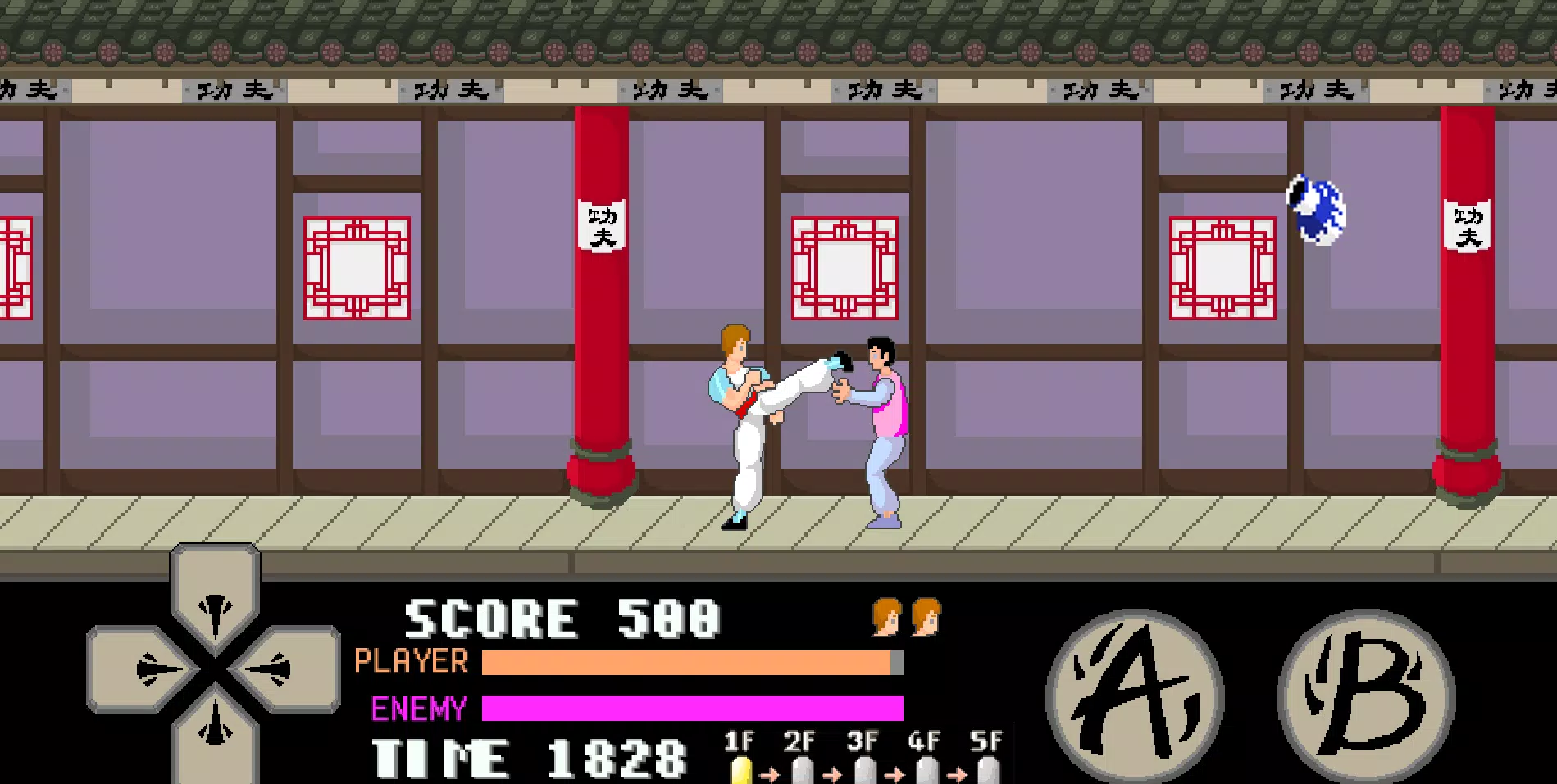 kung fu master arcade Ekran Görüntüsü 1
