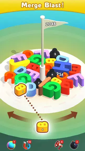 Merge Blocks 3D - 2048 Puzzle Ekran Görüntüsü 1