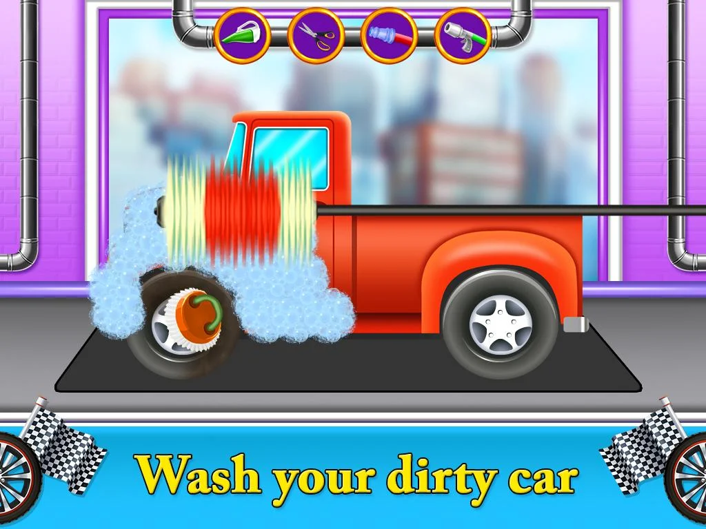 Auto car wash garage game Скриншот 2