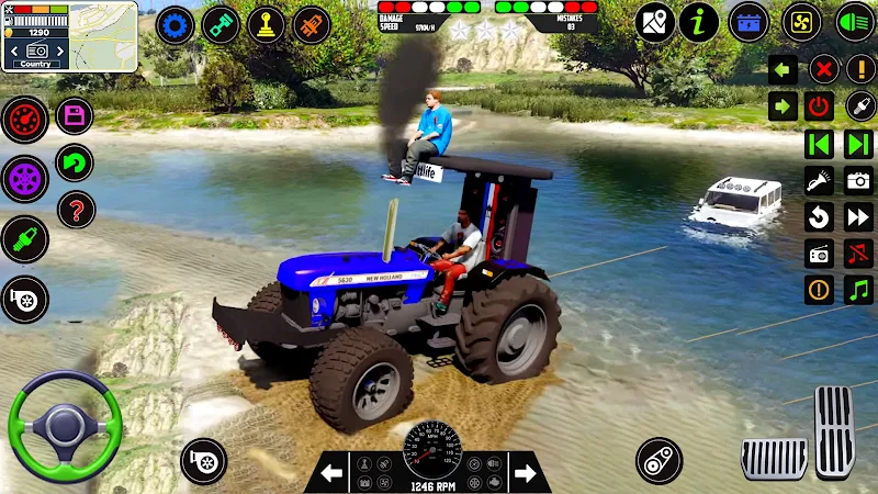 Tractor Driving Tractor Games Schermafbeelding 0