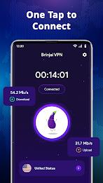 Brinjal VPN - Proxy & Secure Schermafbeelding 2