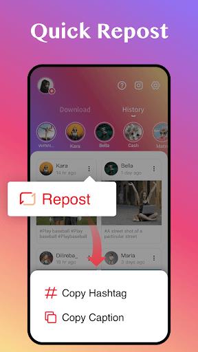 Downloader for IG, Story Saver 螢幕截圖 2