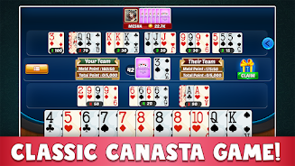 Canasta Plus Offline Card Game Captura de pantalla 0