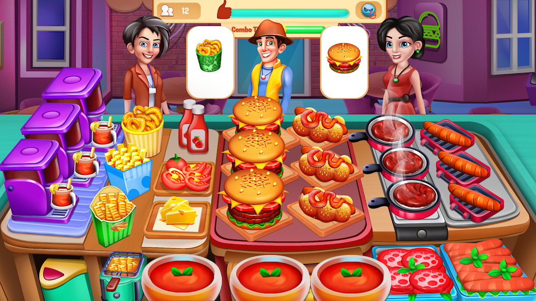 Cooking Food: Time Management Mod 스크린샷 0