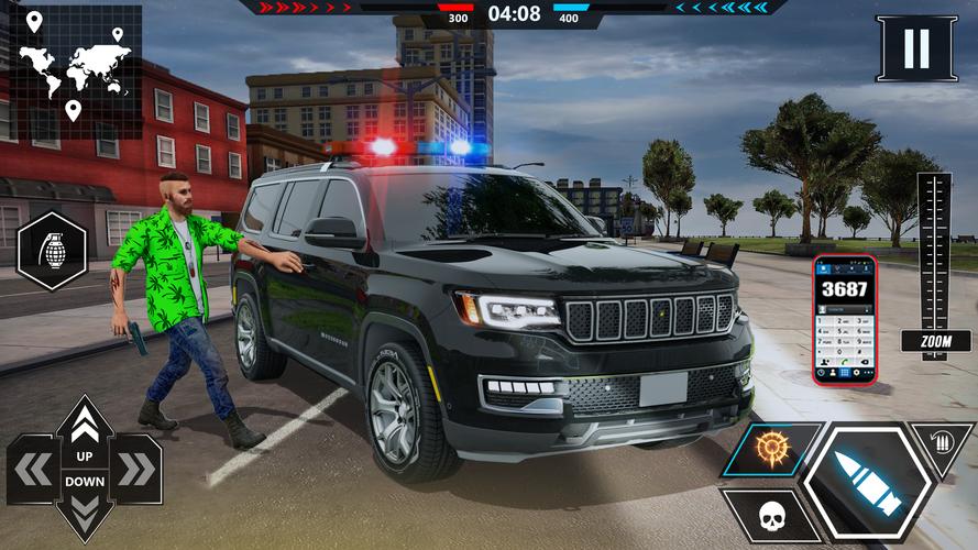 US police Cars Transport truck Screenshot 0