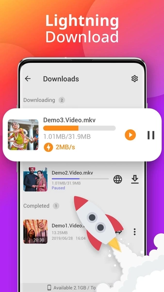 Downloader - Video Downloader Ảnh chụp màn hình 2