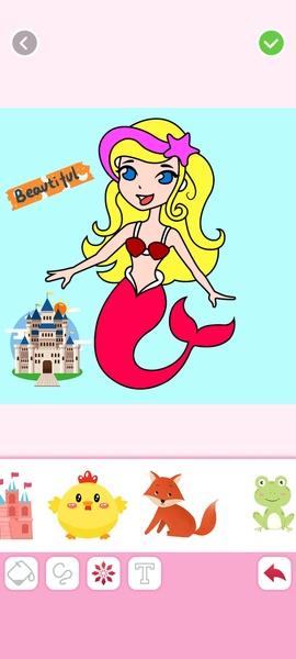 Mermaids Coloring Captura de pantalla 2