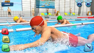 Aqua swimming pool racing 3D Screenshot 3