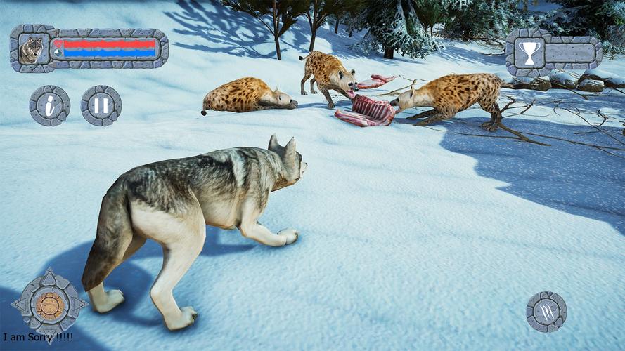 Arctic Wolf Family Simulator Ekran Görüntüsü 3