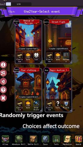 Brave Life Simulator：RPG Game স্ক্রিনশট 1