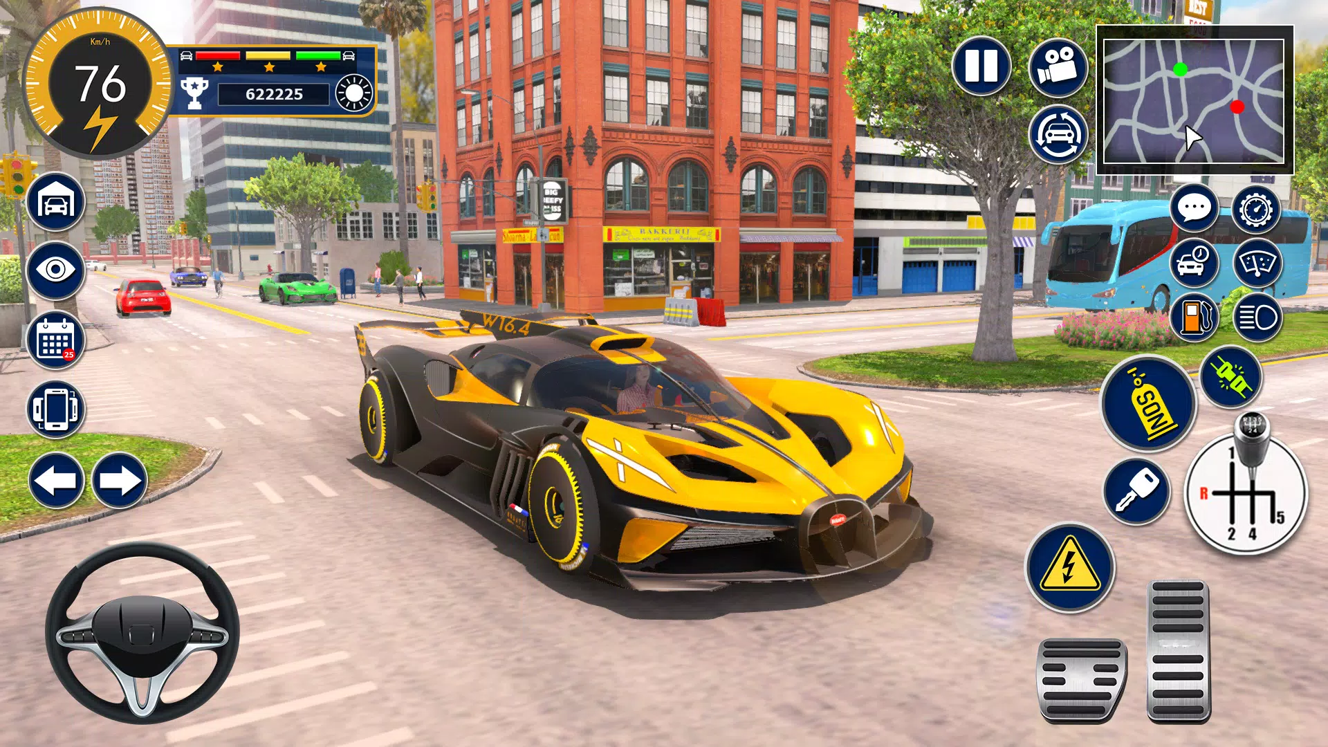 Bugatti Game Car Simulator 3D स्क्रीनशॉट 1