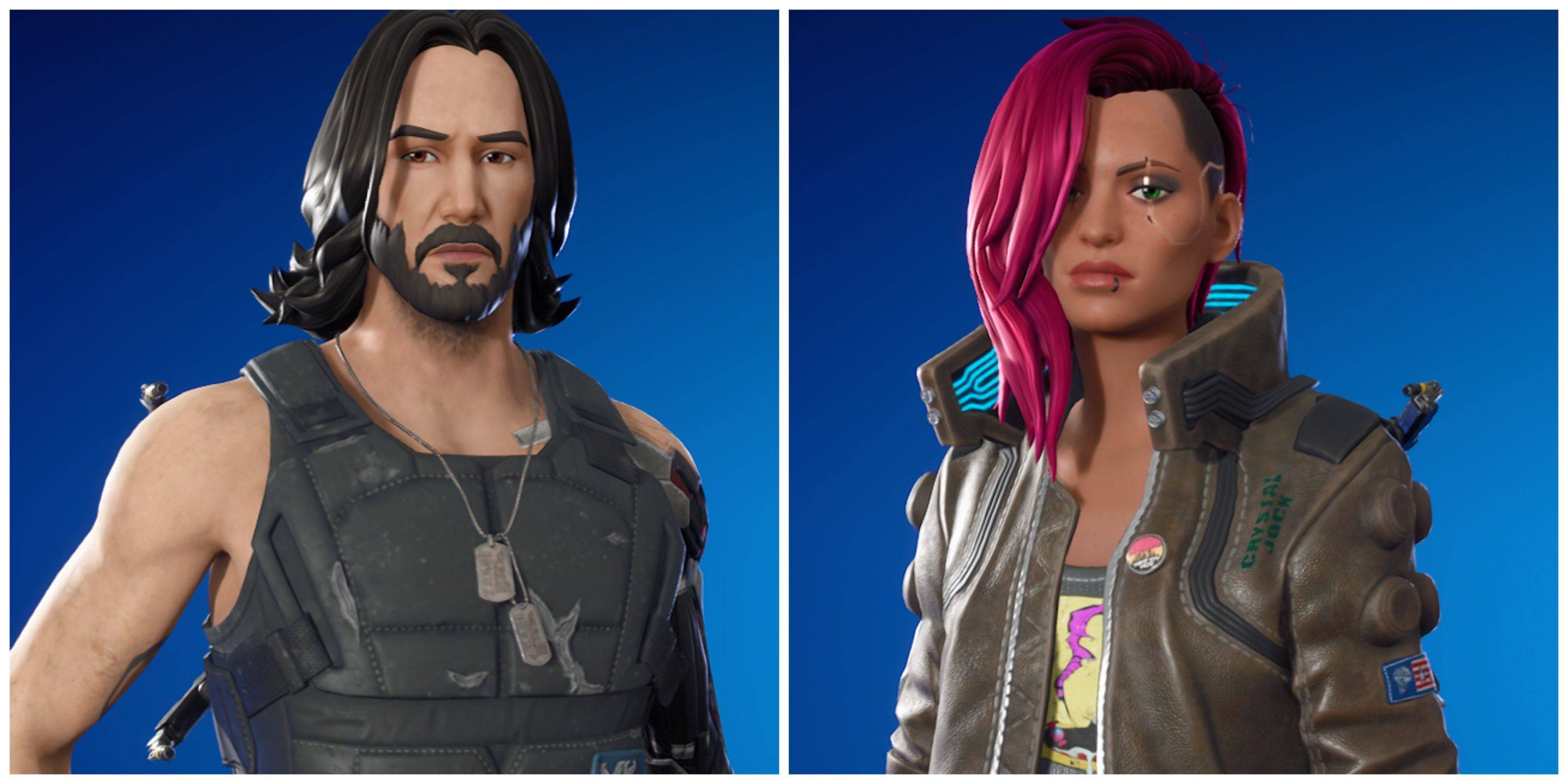 Johnny Silverhand et V frappent Fortnite dans Cyberpunk Crossover