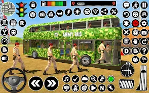 Army Coach Bus Simulator Games 스크린샷 1