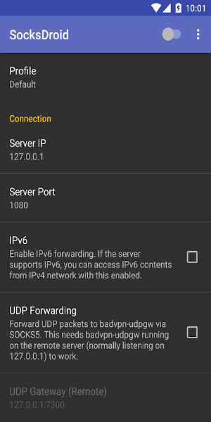 SocksDroid Скриншот 0