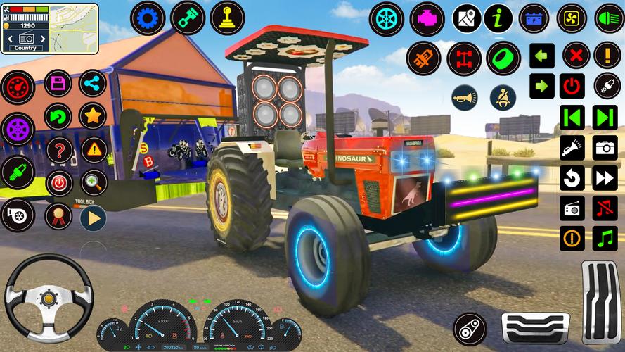 Indian Tractor Tochan Game 3d Ảnh chụp màn hình 0