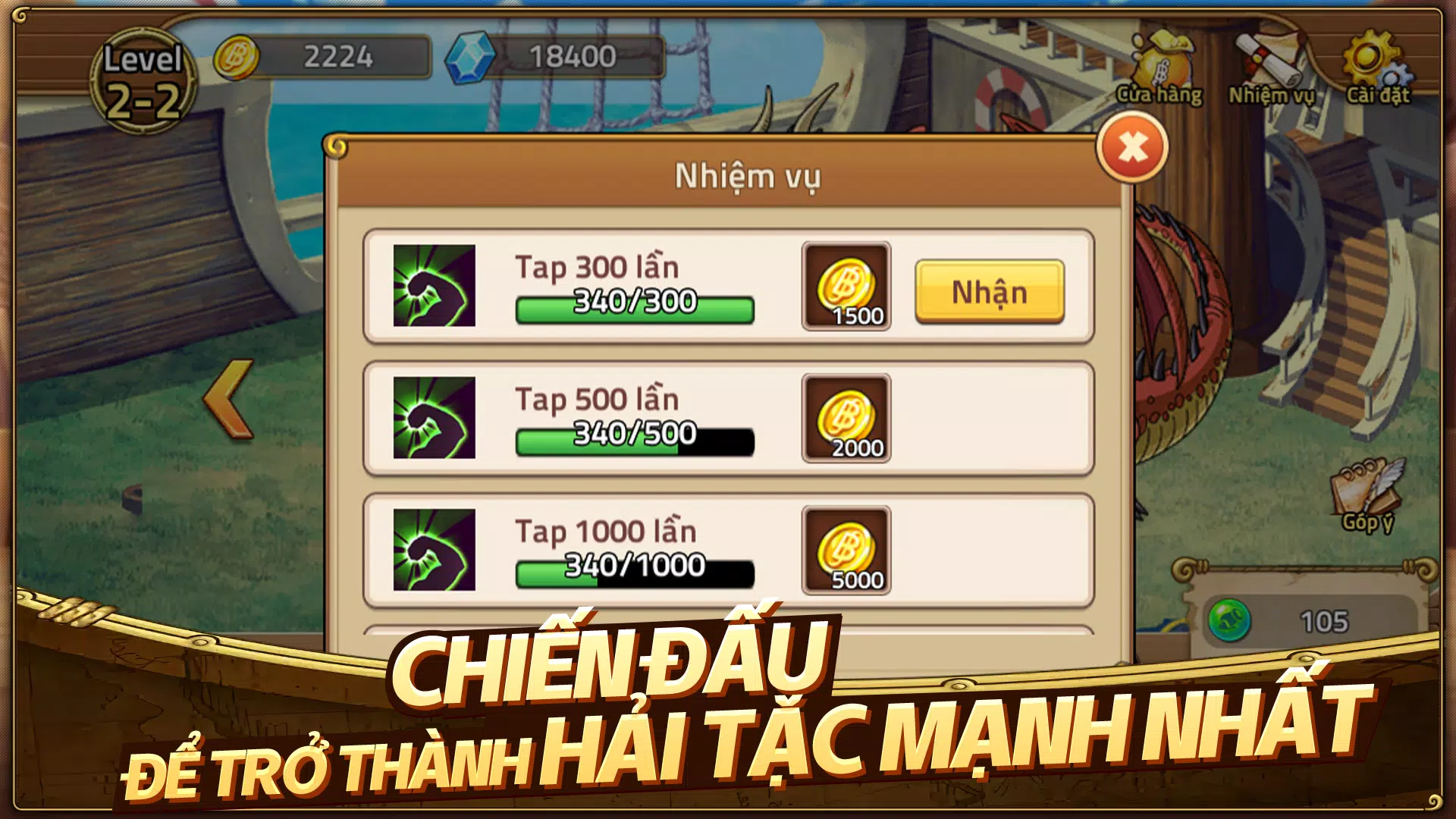 Huyền Thoại Hải Tặc 螢幕截圖 2
