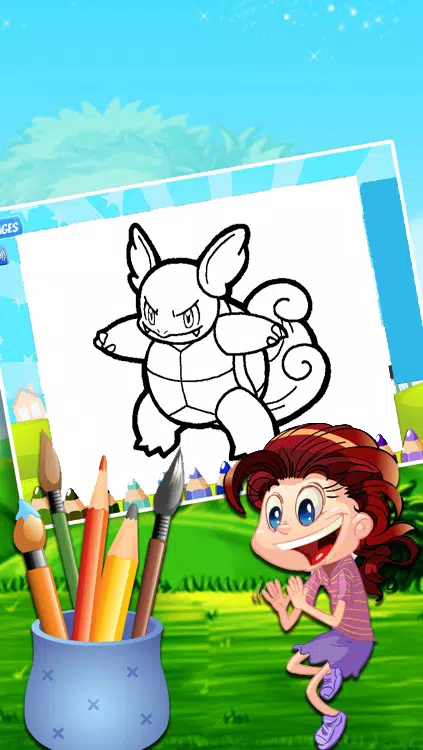 Coloring Book For Pokestar Schermafbeelding 0