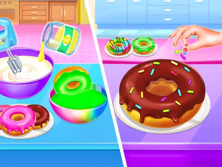 Make Donuts Game - Donut Maker Ảnh chụp màn hình 0