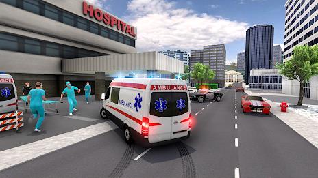 Ambulance Simulator Car Driver Schermafbeelding 0