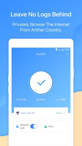 FlyVPN - Secure & Fast VPN ဖန်သားပြင်ဓာတ်ပုံ 0