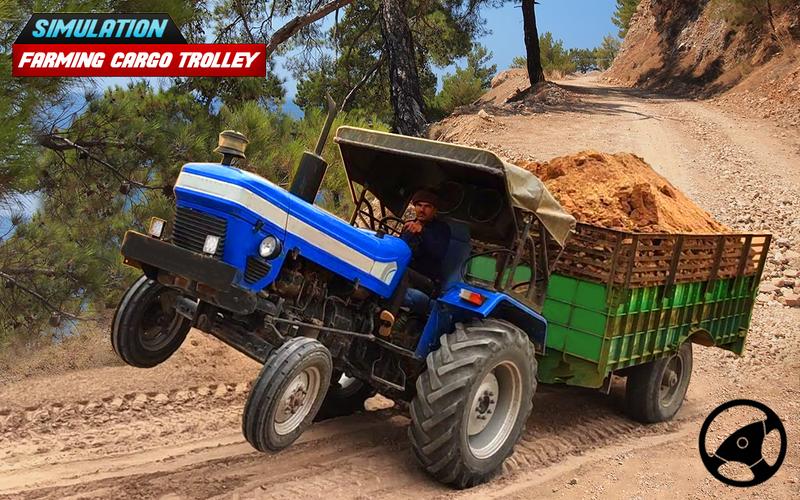 Tractor Trolley Farming Drive Captura de tela 2