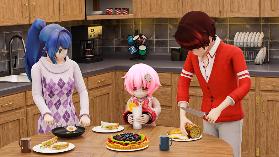 Anime Father Family Simulator应用截图第1张