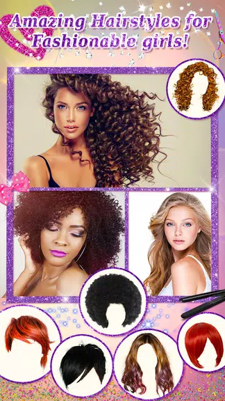 改變髮型美容應用程序：Hair Styler Pro 螢幕截圖 0
