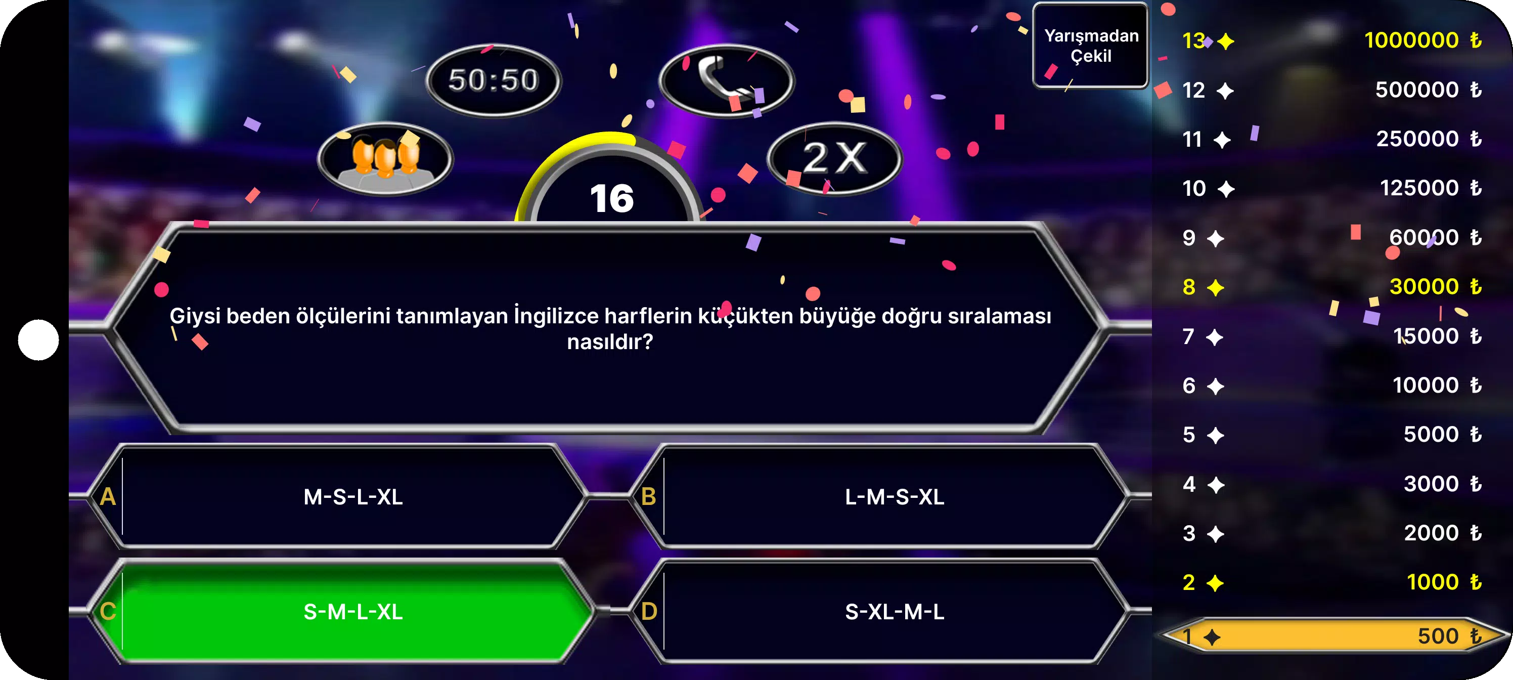 Milyoner Bilgi Yarışması 螢幕截圖 2