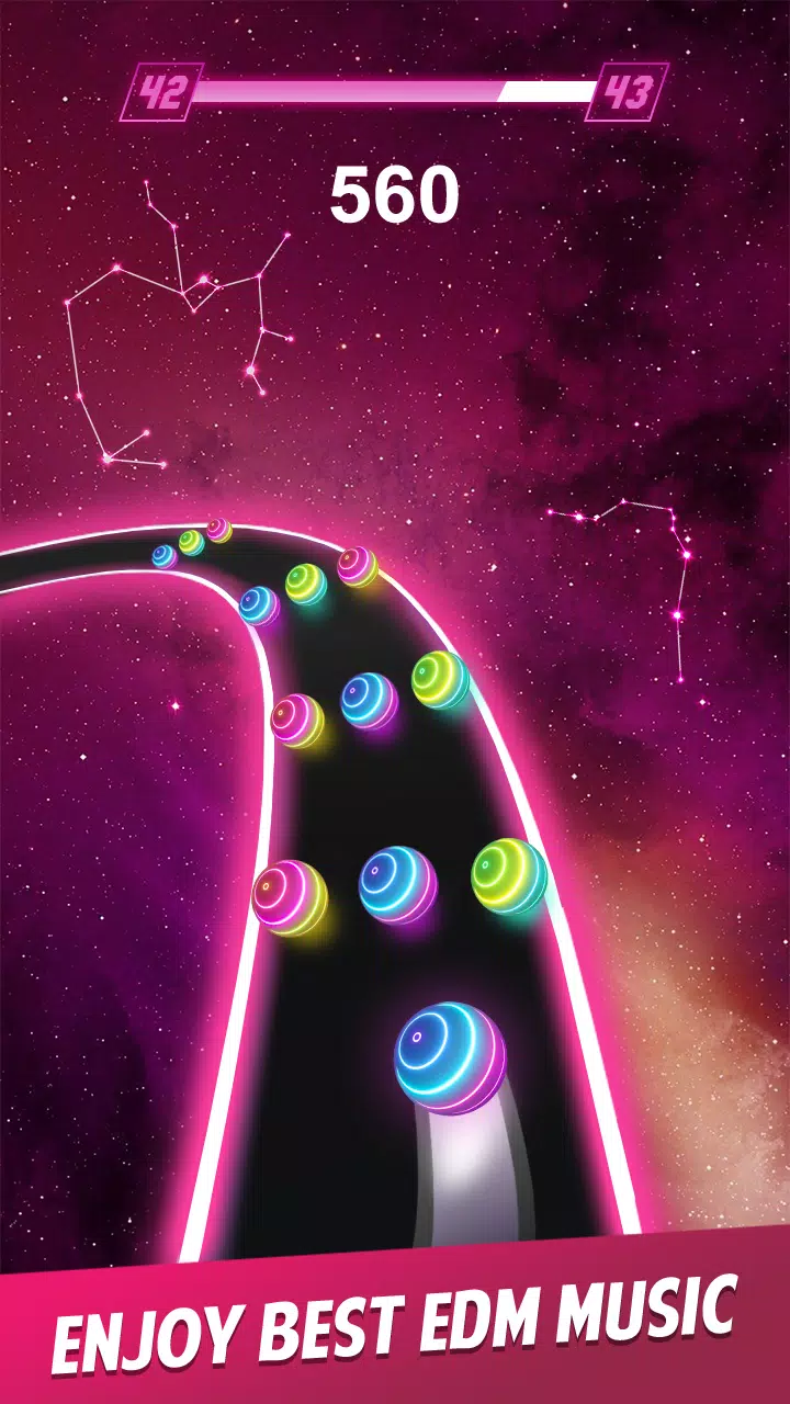 Dancing Ball Color Rush Game Ekran Görüntüsü 2