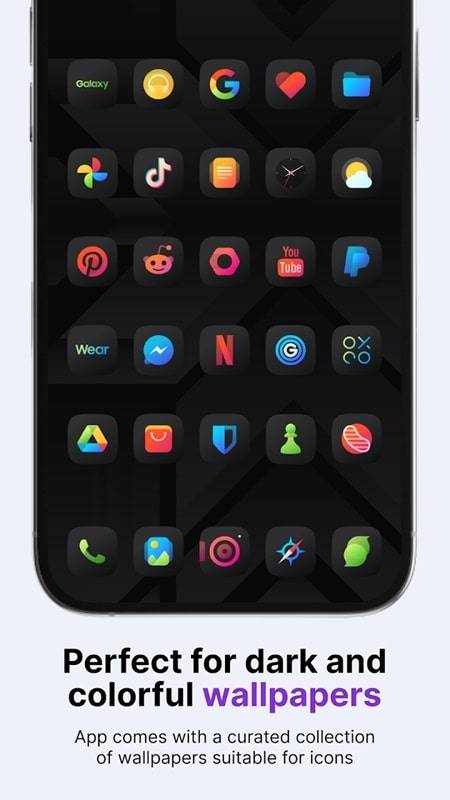 Athena Dark Icon Pack Captura de tela 1