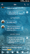 SMS Messages Bubble Rain Theme 螢幕截圖 1