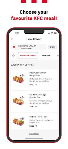 Schermata KFC Magyarország 2