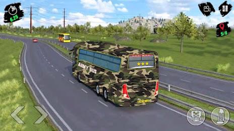 Army Bus Transporter Sim Games ဖန်သားပြင်ဓာတ်ပုံ 1