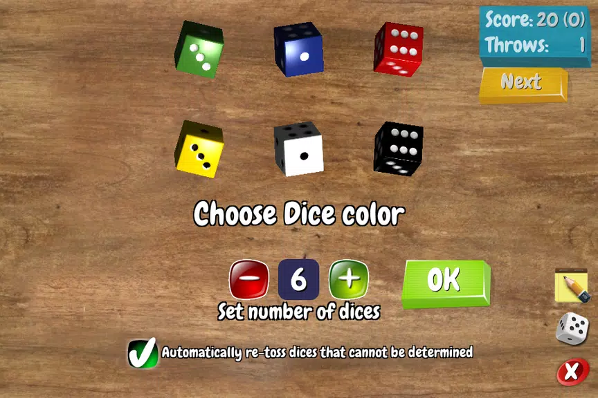 Pocket Dices Ảnh chụp màn hình 0