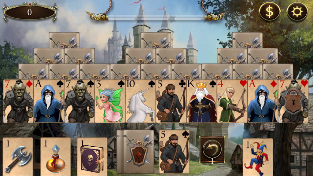 Legends of Solitaire Curse of the Dragons TriPeaks Ảnh chụp màn hình 0