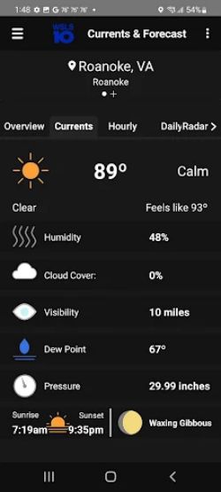 Schermata WSLS 10 Roanoke Weather 2