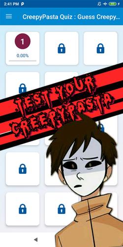 creepypasta quiz Captura de pantalla 1