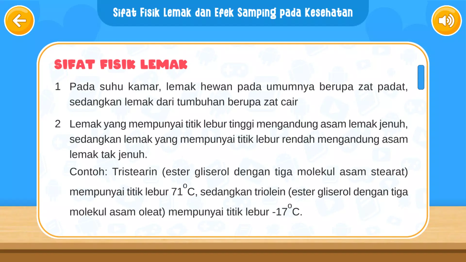 Virtual Lab Reaksi Lemak Zrzut ekranu 2