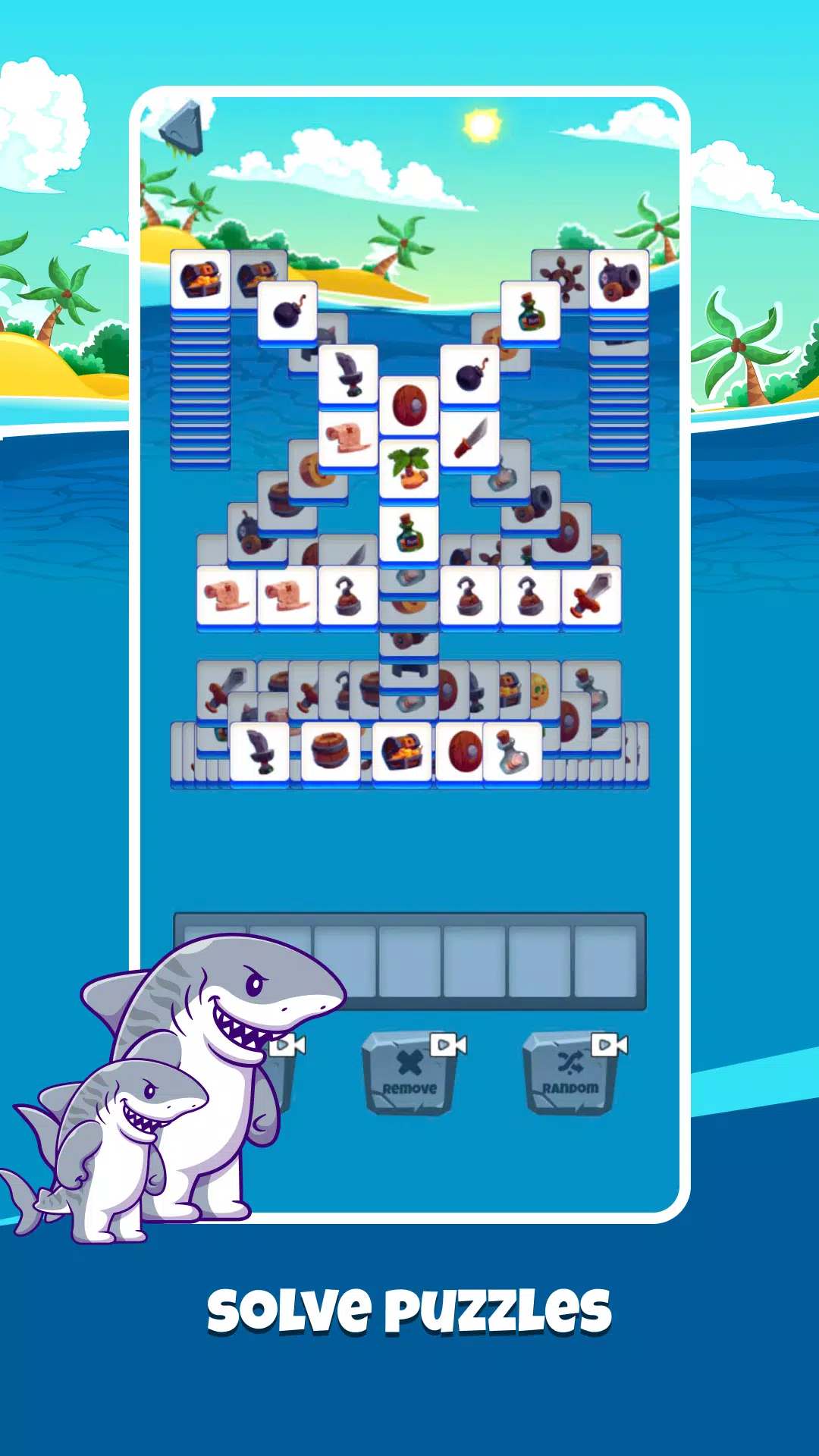 Shark Attack:Match Puzzle Game Schermafbeelding 1