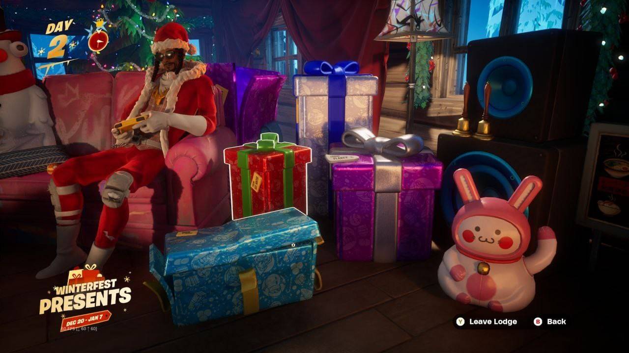 Fortnite Winterfest Right Pile Gifts