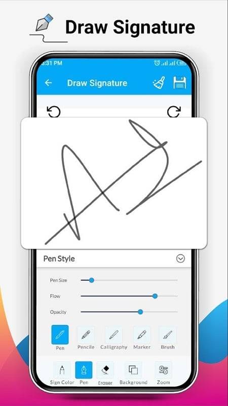 Signature Maker Pro ဖန်သားပြင်ဓာတ်ပုံ 1