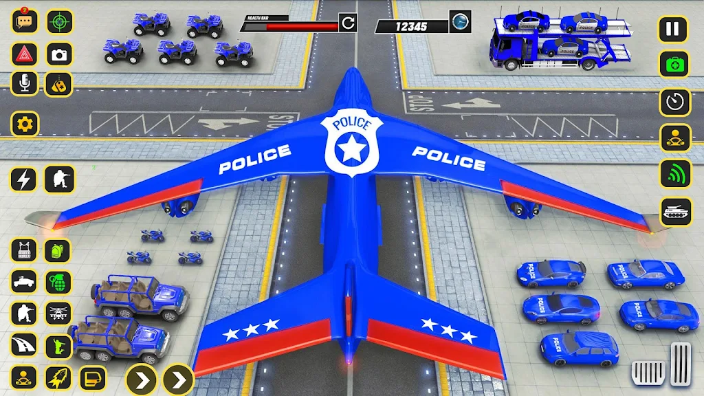 Police Car transporter Game 3D Zrzut ekranu 2