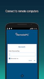 RemotePC Viewer ဖန်သားပြင်ဓာတ်ပုံ 1