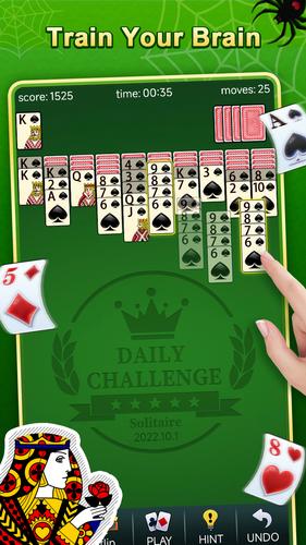 Spider Solitaire ဖန်သားပြင်ဓာတ်ပုံ 1