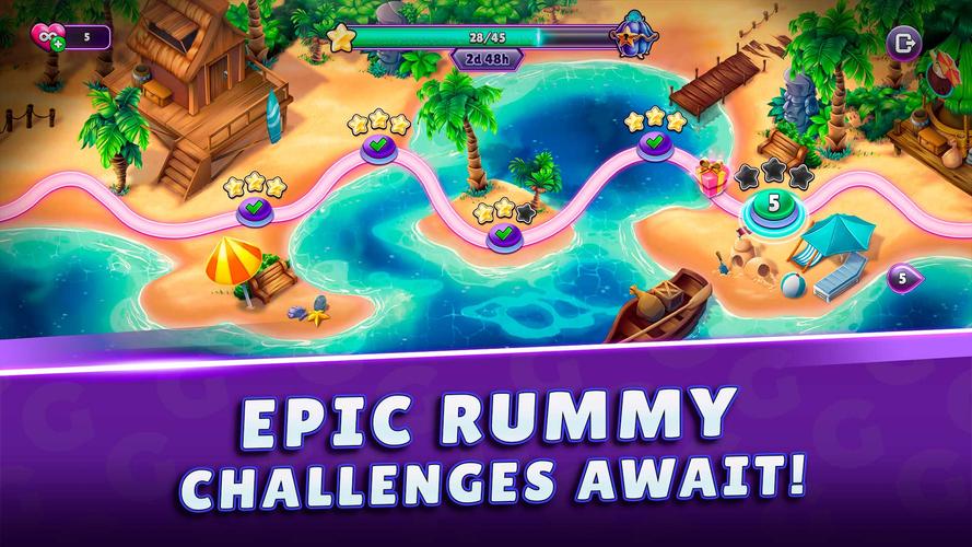 Gin Rummy Super - Card Game Tangkapan skrin 0