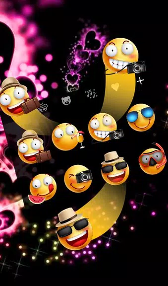Sparkling Purple Heart Keyboard Theme Capture d'écran 3