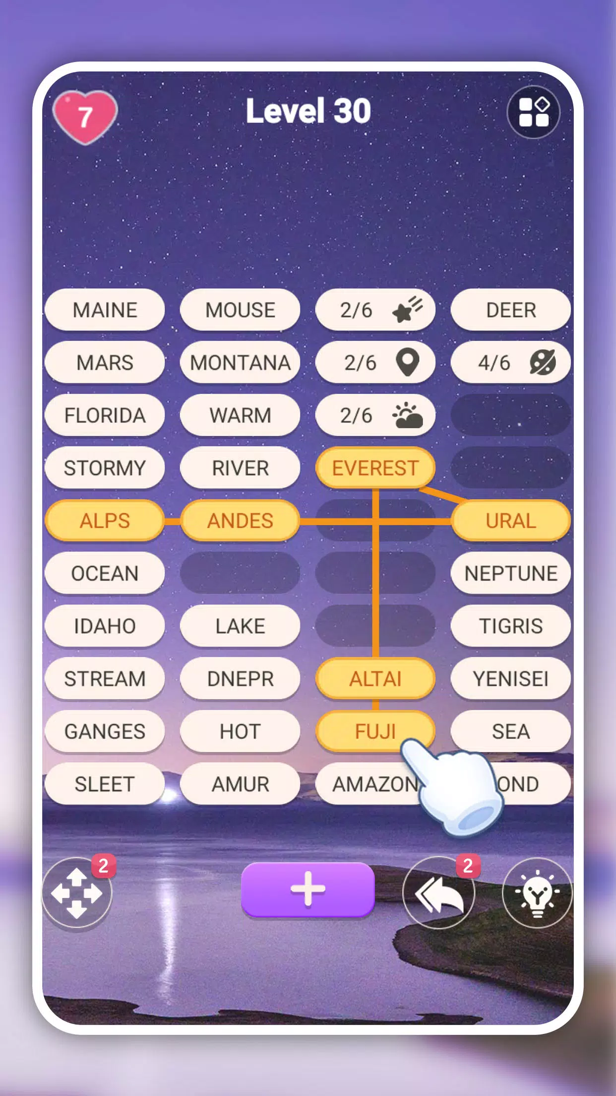 Words Sort: Word Associations Capture d'écran 0