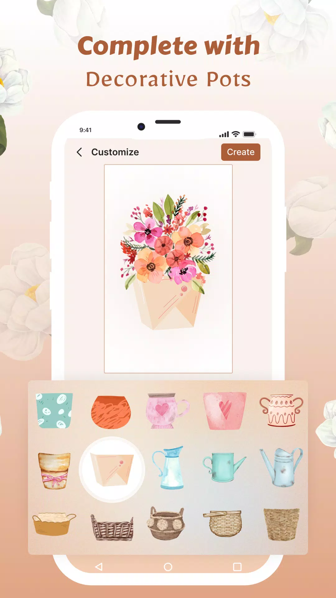 Flower Language Wallpaper DIY Tangkapan skrin 3